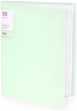 Tamaki Binder with Plastic Sleeves for A4 Size, 30 Pocket, 1 Pack, Green by Tamaki