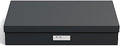Bigso Sverker Fiberboard Legal and Art Storage Box - Scrapbook Storage Box for Loose Papers and More - Durable Document Boxes with Lid and Metal Label Holder - 17.1 in x 12.2 in x 3.3 in - Dark Grey by Bigso