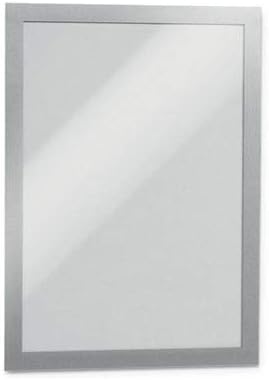 Durable Duraframe Sign Holder, Self-Adhesive, Silver, Letter Size, 2 Pack - Image 4