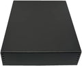 Golden State Art, Drop Front Archival Storage Box, 14.75"x18.75"x3"-Black by GoldenStateArt