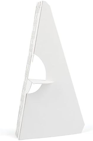 Lineco Cardboard Easel Backs, Self Stick Stand, 9 Inch, White, 25 Pack by Lineco