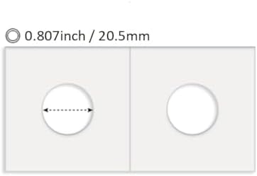Boen 20.5mm Coin Flips 1000 Pcs 2x2 Cardboard Holders for Penny Dime - Image 2