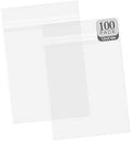 Golden State Art 12x16 Inch Crystal Sealed Clear Plastic Sleeves,100 Pack by GoldenStateArt