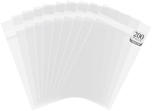 Golden State Art 11"x17" Acid-Free Crystal Clear Storage Sleeves,200 Pack by GoldenStateArt