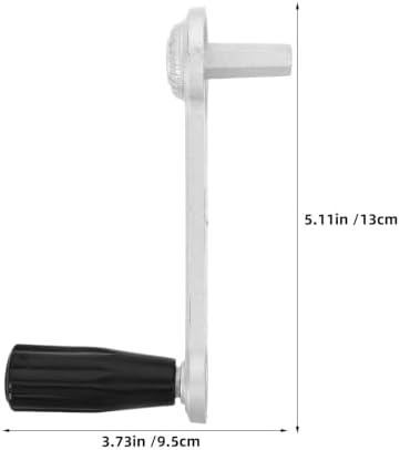 Operitacx 2pcs Window Crank Handle Replacement: Non-Slip Crank Handle with Hexagonal Shaft for Roller Shutter Casement Awning Windows Manual Roller Blinds Easy to Use - Image 2