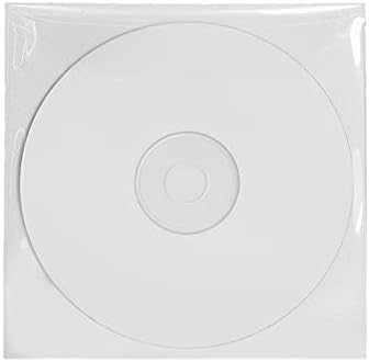 Maxtek 50 Pieces Clear Transparent CPP Plastic CD DVD Sleeves Envelope Holder, 100 Micron Thickness. - Image 2