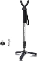 24"-64" Shooting Stick Monopod Hunting Tripod with 360° U Yoke Rest by Fooletu