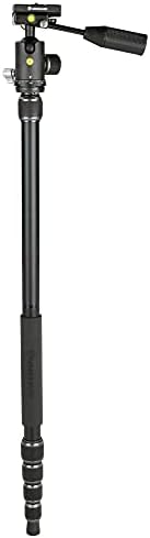 Vanguard VEO3T204ABP Aluminum Travel Tripod with Ball Head, Removeable Pan Handle, and Quick Shoe with Built-in Smartphone Holder - Image 5
