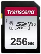 Transcend 256GB SDXC Memory Card, Up to 100MB/s, UHS-I U3 V30, 4K UHD & Full HD, Class 10 High-Speed SD Card for Canon, Nikon, Sony, Pentax, Kodak, Olympus, Panasonic Digital Cameras by Transcend