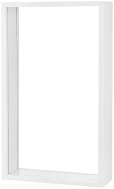 M METERXITY 1-Pack Dried Flower Frame, 7 x 12 Inch Double Acrylic Wooden Dried Flower Photo Floating Frame for Tabletop/DIY/Handicrafts [White] - Image 7