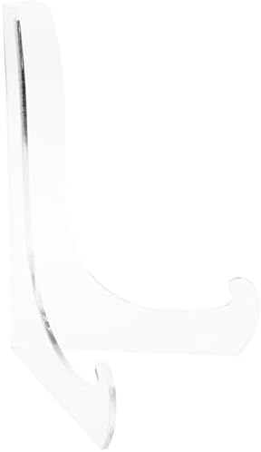 Plymor Clear Acrylic 60-Degree Angle Easel With Shallow Support Ledges, 12" H x 9" W x 8.25" D by Plymor