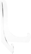 Plymor Clear Acrylic 60-Degree Angle Easel With Shallow Support Ledges, 12" H x 9" W x 8.25" D by Plymor