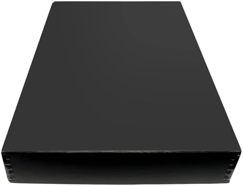 Lineco Museum Archival Storage Box, Drop Front, 13.75x19.75x3 in, Black by Lineco