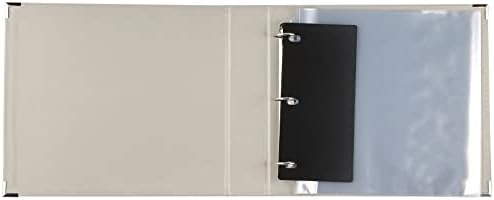 We R Memory Keepers 12x12 Photo Album - Faux Leather with 5 Page Protectors and Spine Label - Snag-Free D-Ring Scrapbooking Memory Album, Acid-Free, Greige - Image 2