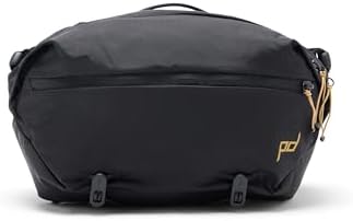Peak Design Outdoor Sling 7L, Black, Padded Adjustable Shoulder Strap for Crossbody or Waist Carry, 10 Pockets, Ideal for Carrying Cameras and Essentials, Versatile Sling Bag for Men and Women by PeakDesign