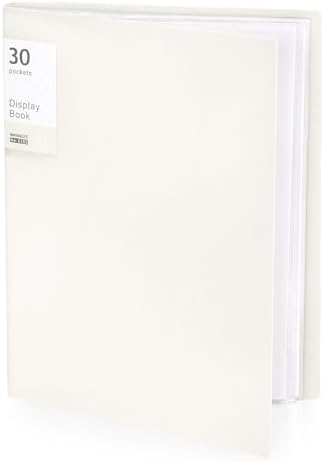 Tamaki Binder with Plastic Sleeves for A4 Size, 30 Pocket, 1 Pack, White by Tamaki