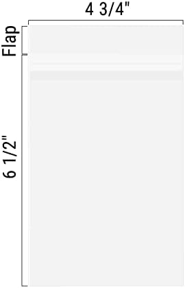 Golden State Art 4x6 Inch Crystal Sealed Clear Plastic Sleeves,100 Pack - Image 2