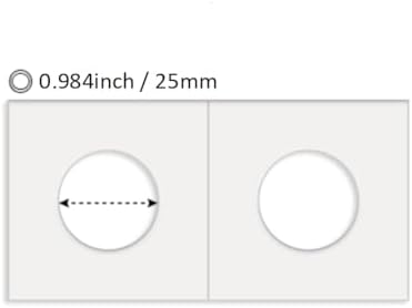 Boen 25mm Coin Flips 1000 Pcs 2x2 Cardboard Holders for Quarter - Image 2