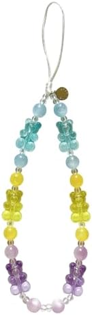 Drawwind Phone Charm Beaded Wristlet Strap Universal Cell Phone Lanyard Cute Bracelet Wrist Strap Beaded Chain String Handmade Accessories for Case Camera Bags (Gummy Bear) by Drawwind