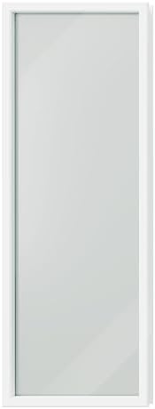 Enclosed Shutters, 22" x 64", 1-Lite Entry Door Double Tempered Frosted Glass Replacement, Frosted Tempered Glass Insert Kit, Privacy, Easy Installation and Maintenance, White - Image 7