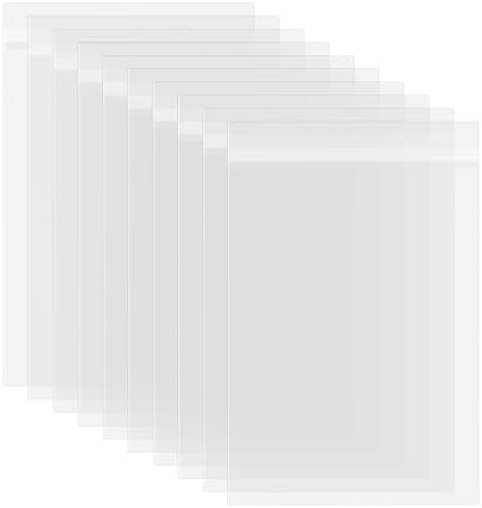 Golden State Art 50 Pack 7x10 Acid-Free Crystal Clear Sleeves Storage Bags by GoldenStateArt