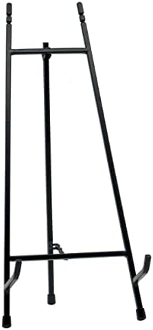 Red Co. 15” Tall Modern Metal Tripod Plate Stand and Art Holder Easel, Black by RedCo