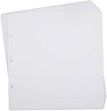 10 Sheets Double Sided Scrapbooking Refill Pages, 9.84x10.24" No Acid Thick Additional Craft Paper Cardboard for ALL ADVcer 10x10 inch Three-Ring Loose-Leaf Binder Photo Album Scrapbook (White) by ADVcer