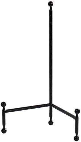 Red Co. Decorative Tripod Plate Stand and Art Holder Easel in Black Finish - 14" h by RedCo