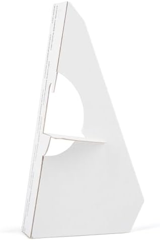 Lineco Single Wing Self-Stick Easel Backs, Size 7", White, Pack of 25 by Lineco