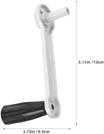 LIFKOME 2pcs Manual Roller Shutter Crank Handles Hexagonal Shaft for Roller Blinds and Shutters, Plastic and Iron Material, Smooth Lifts and Effortless Operation, for Casement Windows - Image 2