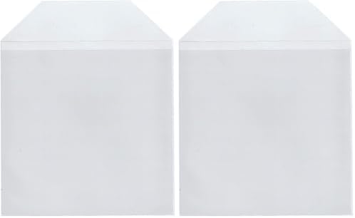 Maxtek 100 Pieces Clear Transparent CPP Plastic CD DVD Sleeves Envelope Holder, 100 Micron Thickness. (Pack of 2) by Maxtek