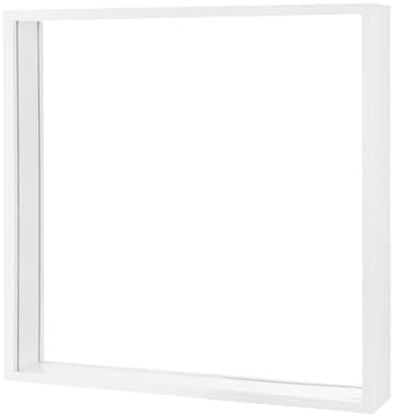 M METERXITY 1-Pack Dried Flower Frame, 12 x 12 Inch Double Acrylic Wooden Dried Flower Photo Floating Frame for Tabletop/DIY/Handicrafts [White] - Image 7