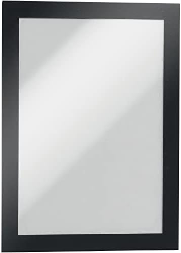 Durable Duraframe Sign Holder, Self-Adhesive, Black, Half-Letter, 2 Pack by DURABLEOfficeProducts