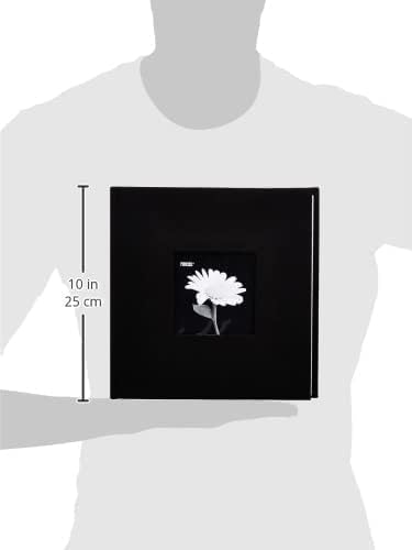 Fabric Frame Cover Photo Album 200 Pockets Hold 4x6 Photos, Deep Black - Image 3