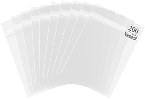 Golden State Art 8.5"x11" Acid-Free Crystal Clear Storage Sleeves,200 Pack by GoldenStateArt
