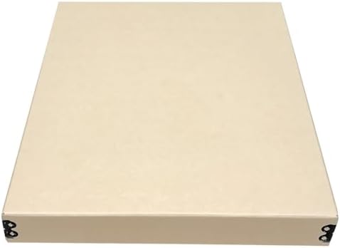 Lineco Museum Archival Storage Box, Drop Front, 11.75x15.25x1.5 in, Tan by Lineco