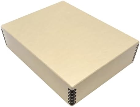Lineco Museum Archival Storage Box, Drop Front, 9.75x12.75x3 in, Tan by Lineco