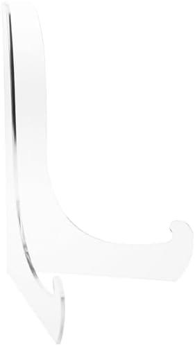 Plymor Clear Acrylic 60-Degree Angle Easel With Shallow Support Ledges, 15" H x 10.75" W x 9" D by Plymor