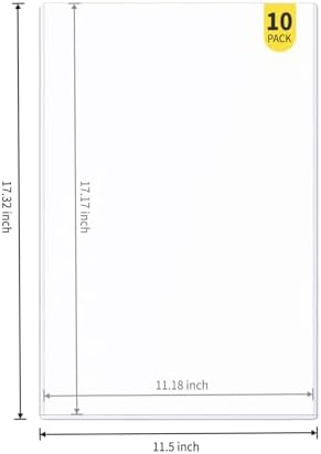 10-Pack 11 x 17 Inch Art-Print-Toploaders - Premium Art Print Topload Holders, Crystal Clear Art Print Top loaders, Hard Plastic Sheet Protectors for Photographs, Lithographs, Artworks, Collectibles - Image 2
