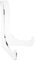 Plymor Clear Acrylic 60-Degree Angle Easel With Shallow Support Ledges, 7.5" H x 5.75" W x 4.75" D (12 Pack) by Plymor