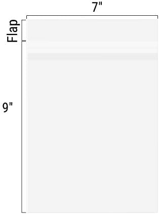 Golden State Art 7x9 Inch Crystal Sealed Clear Plastic Sleeves,100 Pack - Image 2