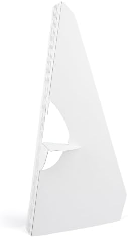 Lineco Cardboard Easel Backs, Self Stick Stand, 15 Inch, White, 25 Pack by Lineco