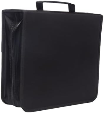 256 Capacity CD/DVD case Wallet, Storage,Holder,Booklet （Black） by Rekukos