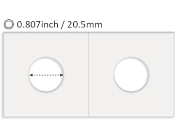 Boen 20.5mm Coin Flips 300Pcs 2x2 Cardboard Holders for Penny Dime - Image 2