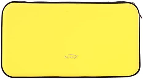 72 Capacity Heavy Duty Wallet, DVD Case Holder for Car, Hard Shell Sturdy,CD disc Binder, Booklet, Protective Blu-ray Wallet (72 Capacity,Yellow) - Image 5