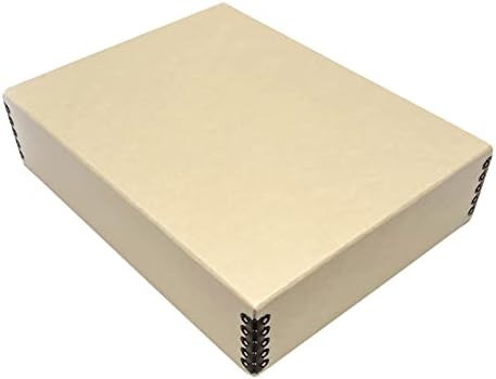 Golden State Art, Archival Drop Front Storage Box, Tan, 9.75x12.75x3 Inch by GoldenStateArt