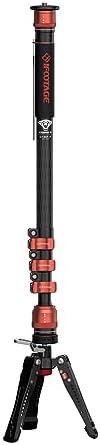IFOOTAGE Cobra 3 C180F-P Carbon Fiber Video Monopod with Pedal Locking Control, Professional Photography Monopod Suitable for SLR Cameras and Camcorders (71") by IFOOTAGE