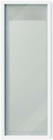 Enclosed Shutters, 22" x 64", 1-Lite Entry Door Double Tempered Frosted Glass Replacement, Frosted Tempered Glass Insert Kit, Privacy, Easy Installation and Maintenance, White - Image 3