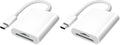 USB C SD Card Reader for iPhone 15 16/iPad/MacBook/Mac, xdgeLoad USB-C Type C SD Reader Supports SD and MicroSD Memory Card Adapter, Trail Camera Viewer Plug and Play - 2 Slots (Pack of 2) by xdgeLoad