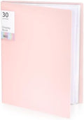 Tamaki Binder with Plastic Sleeves for A4 Size, 30 Pocket, 1 Pack, Pink by Tamaki